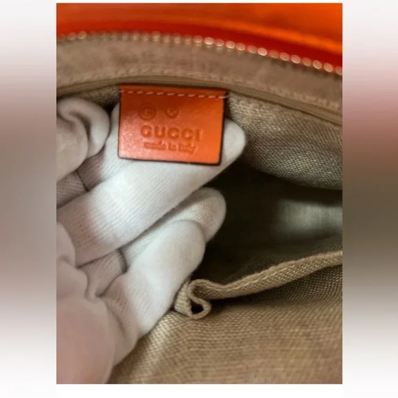 Gucci Vibrant Orange Tote Bag - Picture 13 of 16